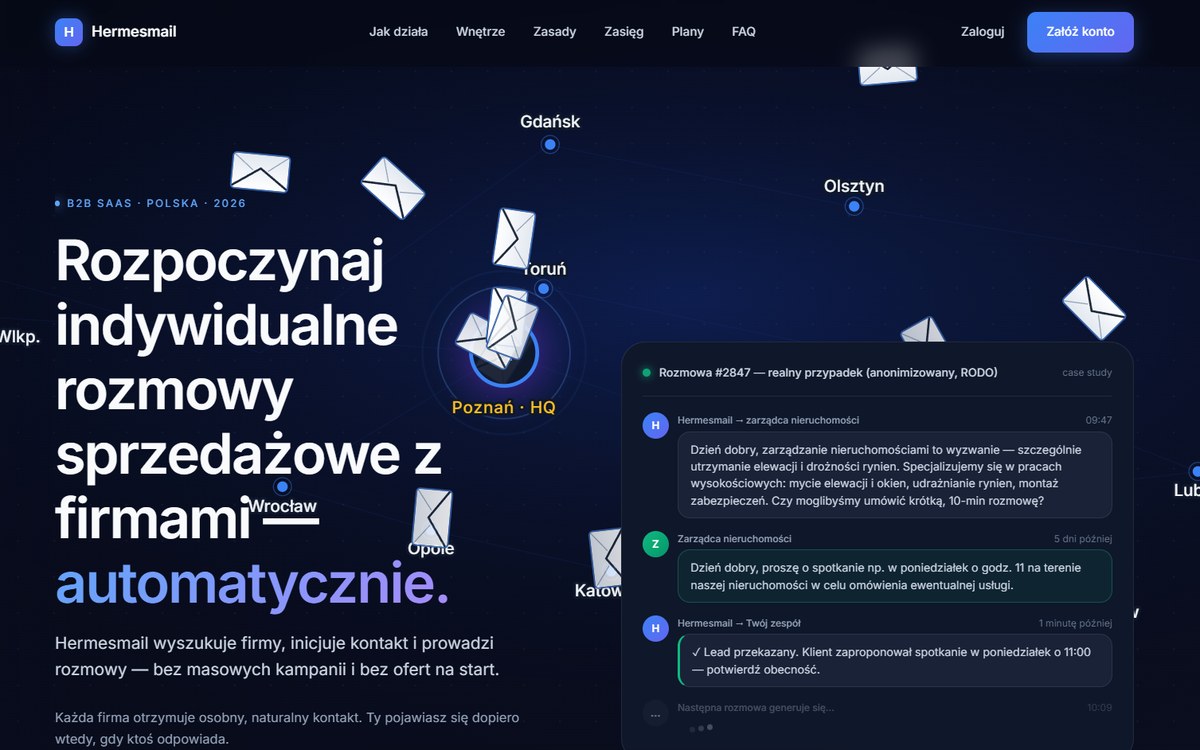 Hermesmail — automatyzacja sprzedaży B2B